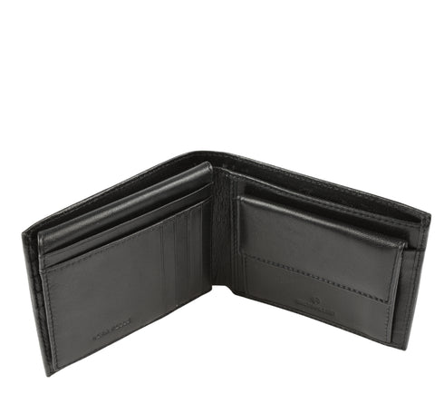 Portofel casual, barbati, B CAVALLI B, 410.292 negru, piele naturala